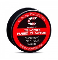 Coilology Ni80 Tri-Core Fused Clapton Wire 3-28*36 3m - ηλεκτρονικό τσιγάρο 310.gr