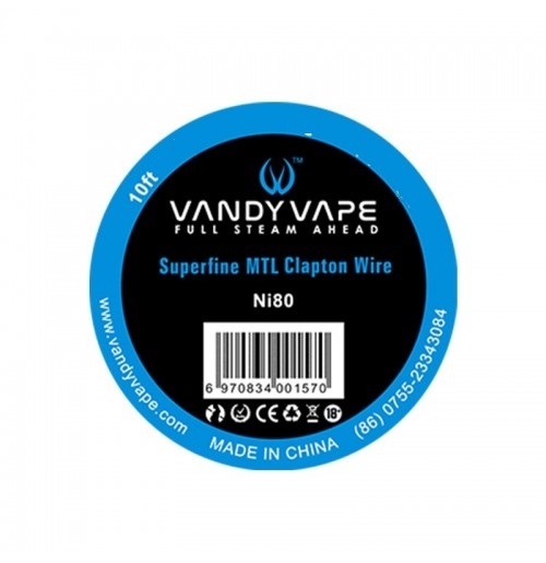 Vandy Vape Superfine MTL Fused Clapton Ni80 (3m)