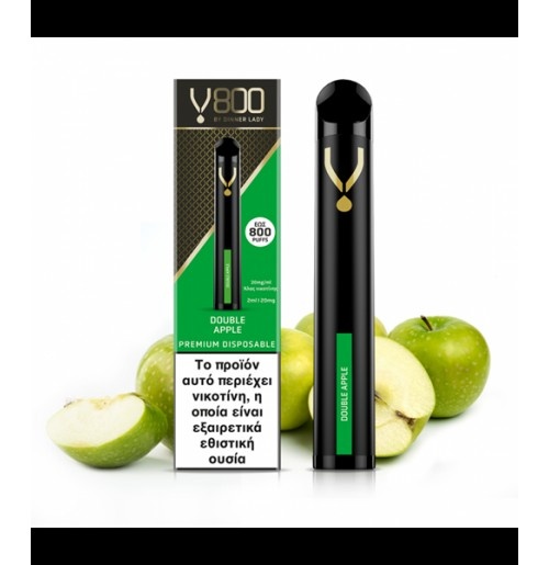 Dinner Lady V800 Disposable Double Apple 20mg