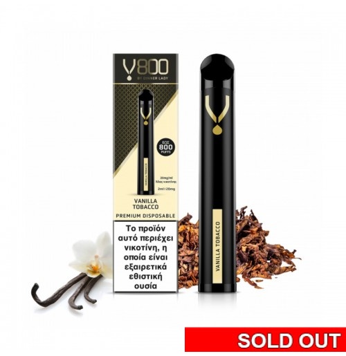 Dinner Lady V800 Disposable Vanilla Tobacco 20mg