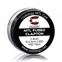 Coilology Ni80 MTL Fused Clapton Prebuilt Coils 0.8Ohm 10pcs - ηλεκτρονικό τσιγάρο 310.gr