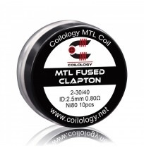 Coilology Ni80 MTL Fused Clapton Prebuilt Coils 0.8Ohm 10pcs - ηλεκτρονικό τσιγάρο 310.gr