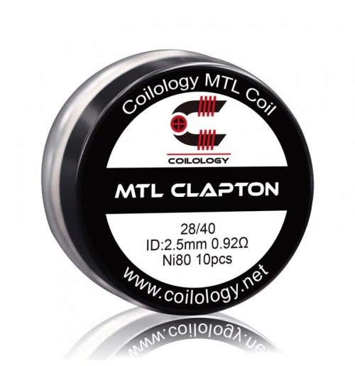 Coilology Ni80 MTL Clapton Prebuilt Coils 0.92Ohm 10pcs